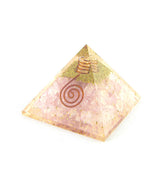 Orgonite Rose Quartz Pyramid With Quartz Point and Copper | Woot & Hammy